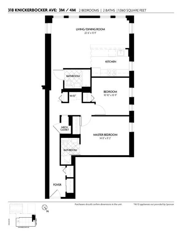 318 Knickerbocker Avenue, 3M | floorplan | View 7