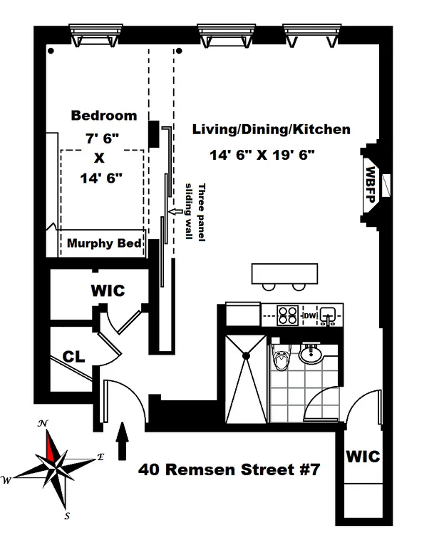 40 Remsen Street, 7 | floorplan | View 6