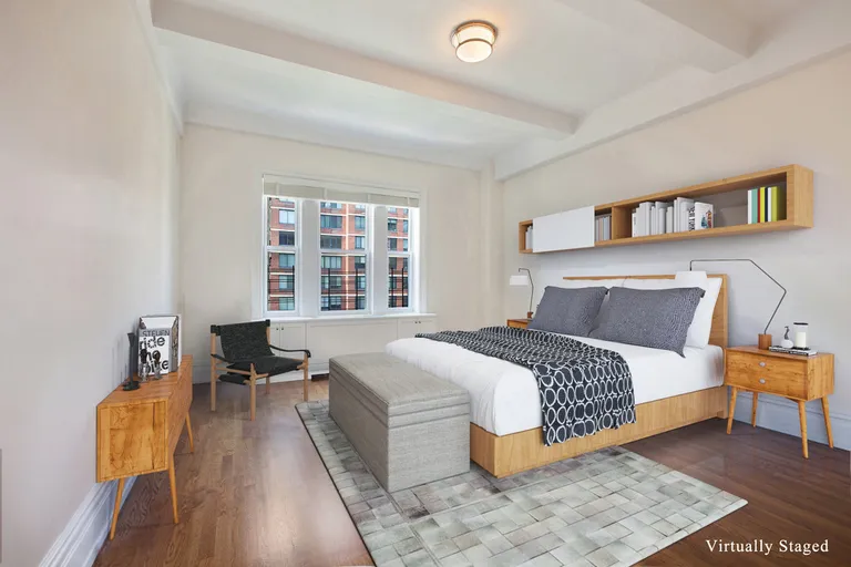 New York City Real Estate | View 215 West 88th Street, 8H | Master bedroom has three windows & large closet | View 5