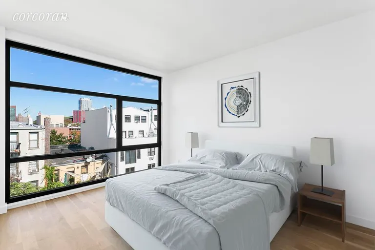 New York City Real Estate | View 701 Union Street, 4B | Bright Bedroom with Floor to Ceiling Windows | View 2