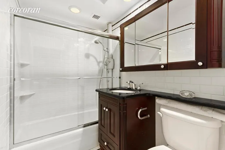 New York City Real Estate | View 170 West 23rd Street, 2Y | Pristine renovated bathroom4 | View 5