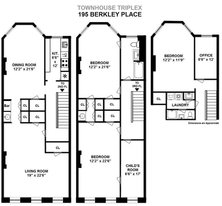 195 Berkeley Place, B | floorplan | View 9