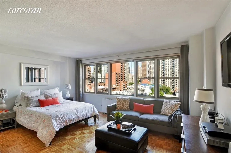 New York City Real Estate | View 201 East 83rd Street, 10G | Sleeping Alcove | View 2