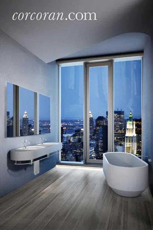 New York City Real Estate | View 56 Leonard Street, 24B EAST | Master Bath custom-designed by Herzog & de Meuron | View 10