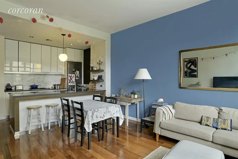 New York City Real Estate | View 80 Metropolitan Avenue, 2P | Kitchen / Living Room | View 3