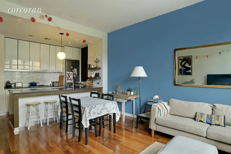 New York City Real Estate | View 80 Metropolitan Avenue, 2P | Kitchen / Living Room | View 11