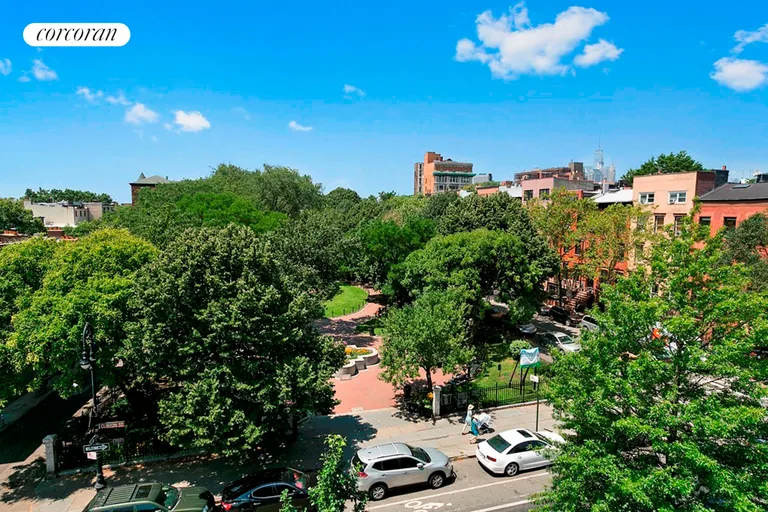 New York City Real Estate | View 200 Congress Street, 4B | views of Cobble Hill Park | View 2