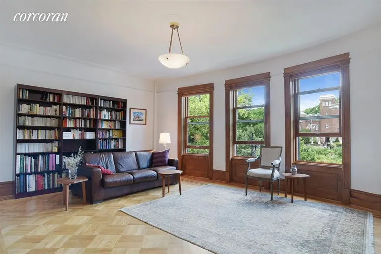 New York City Real Estate | View 90 Prospect Park West, 3R | Luxurious living room... | View 2