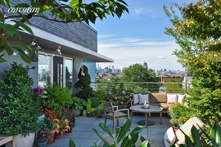 New York City Real Estate | View 415 Leonard Street, 7C | Lush Terrace | View 2