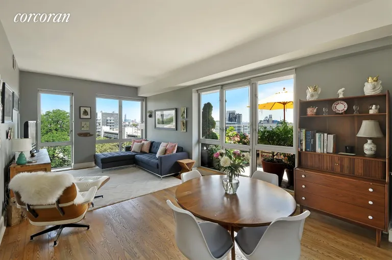 New York City Real Estate | View 415 Leonard Street, 7C | Living Room / Dining Room | View 12