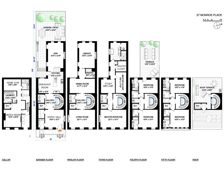27 Monroe Place | floorplan | View 27