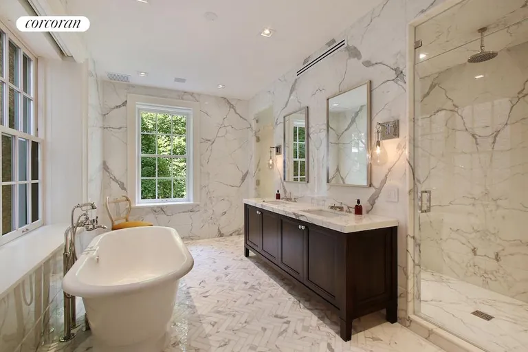 New York City Real Estate | View 27 Monroe Place | Master bathroom | View 17