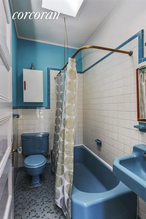 New York City Real Estate | View 296 Garfield Place, 4F | Bathroom has charming fixtures and a skylight. | View 4