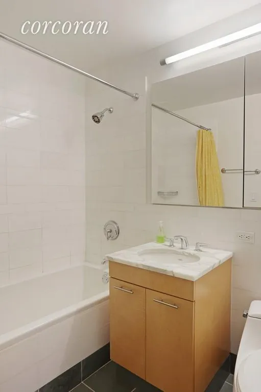 New York City Real Estate | View 230 Ashland Place, 15A | Pristine Master Bathroom with Deep-Soaking Tub | View 5