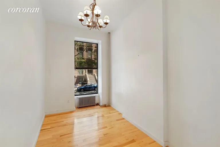 New York City Real Estate | View 2 South Oxford Street, Garden | High ceilings, over-sized window, & a chandelier  | View 3