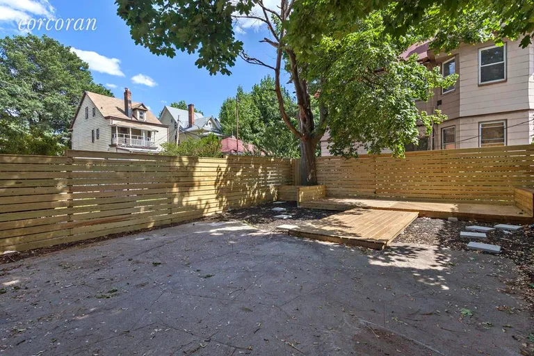 New York City Real Estate | View 3108 Farragut Road | 30 Foot Wide Back Yard | View 4