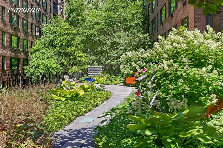 New York City Real Estate | View 420 East 64th Street, E4G | Planted Courtyard Garden | View 6