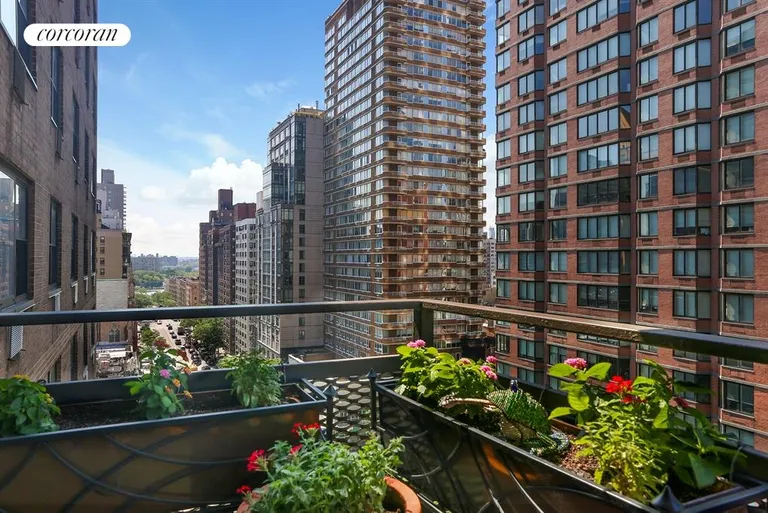 New York City Real Estate | View 340 East 80th Street, 12O | Views to the East River from balcony | View 5