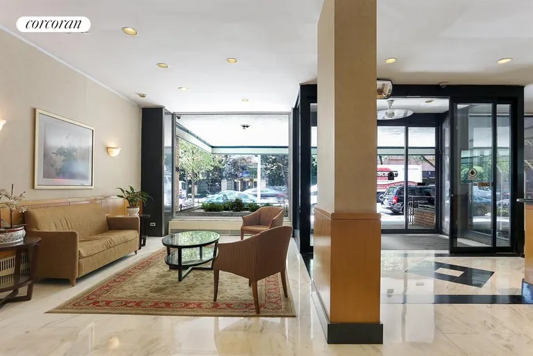 New York City Real Estate | View 340 East 80th Street, 12O | Beautifully appointed lobby | View 7