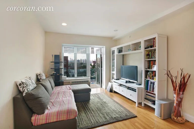 New York City Real Estate | View 30-94 Crescent Street, 3B | Large LR with Balcony & Excellent Views and Light! | View 2