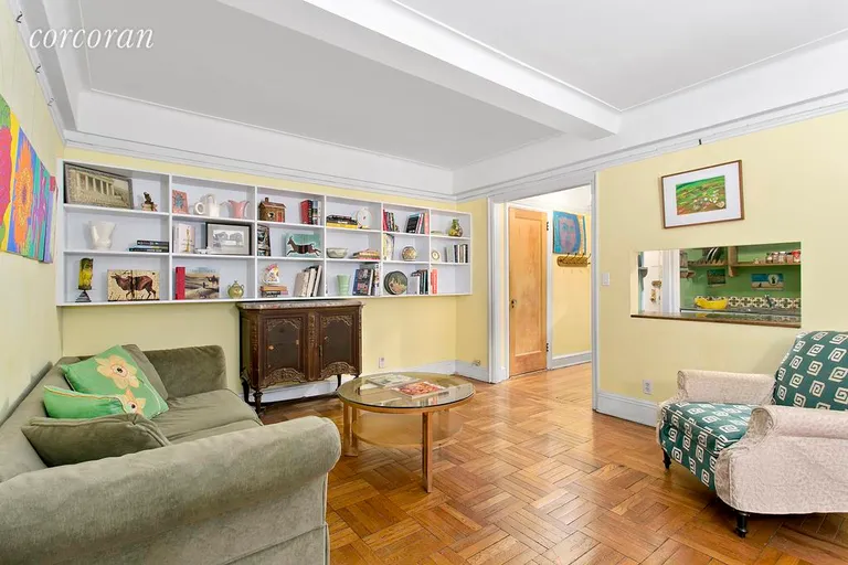 New York City Real Estate | View 136 Waverly Place, 2E | living room | View 2