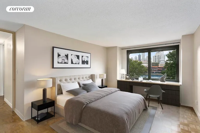 New York City Real Estate | View 531 Main Street, 501 | Master Bedroom | View 3