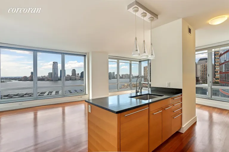 New York City Real Estate | View 30 West Street, 16A | Living Room | View 8