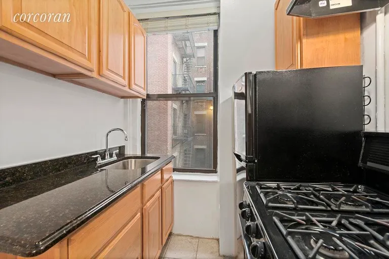 New York City Real Estate | View 241 West 108th Street, 4E | Windowed Kitchen. Granite counter | View 2