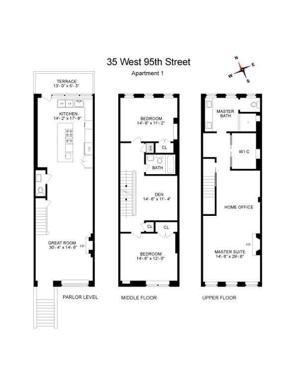 35 West 95th Street, 2 | floorplan | View 25