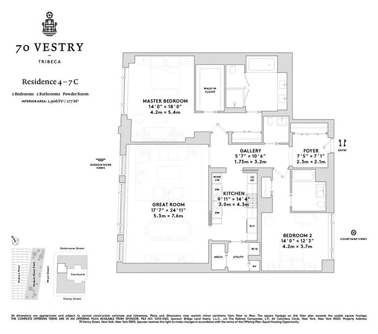 70 Vestry Street, 4C | floorplan | View 6