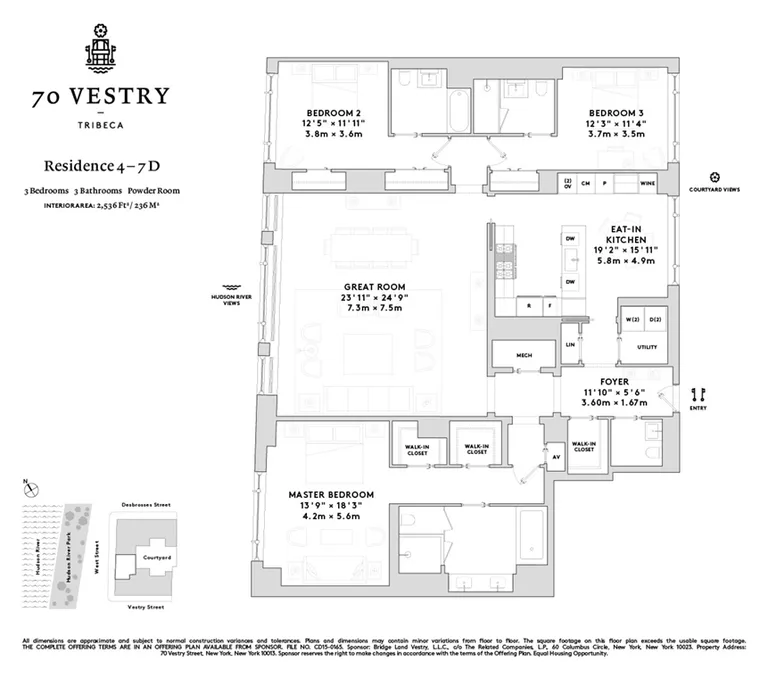 70 Vestry Street, 4D | floorplan | View 6