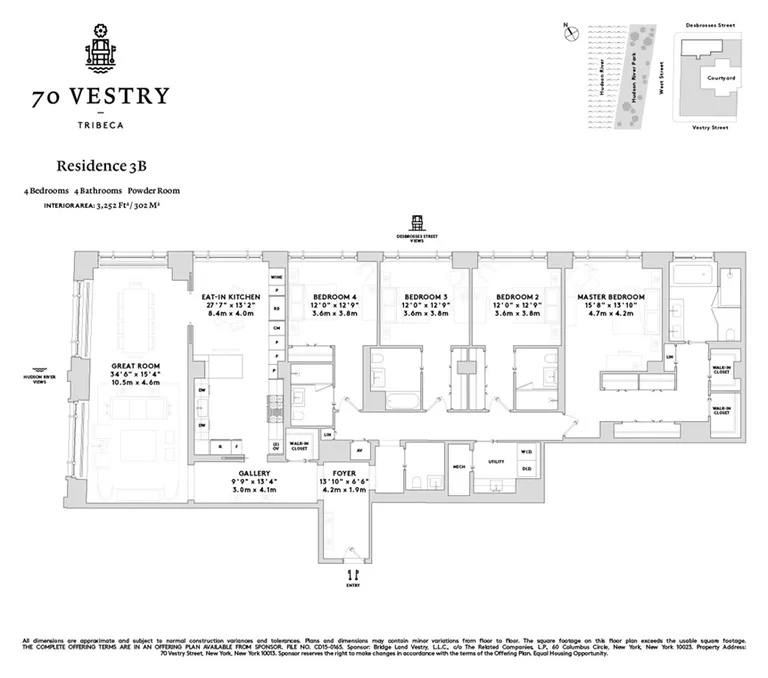 70 Vestry Street, 3B | floorplan | View 6