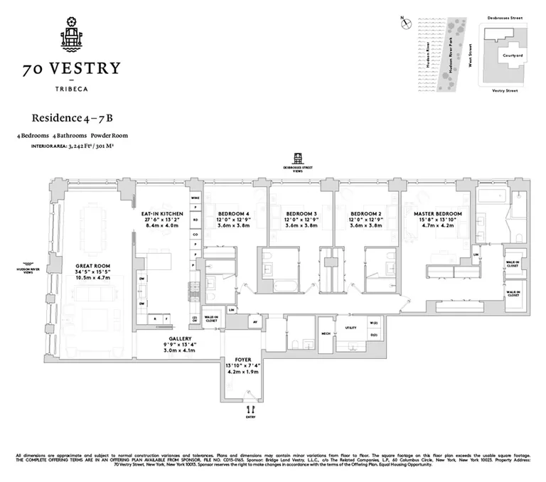 70 Vestry Street, 4B | floorplan | View 6