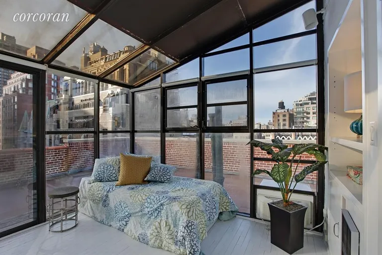 New York City Real Estate | View 120 West 70th Street, PH A/B | Bedroom/Solarium | View 6