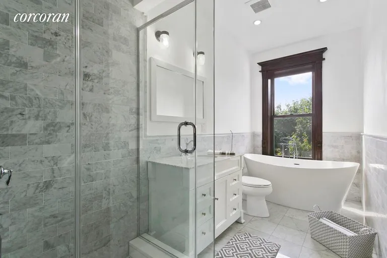 New York City Real Estate | View 284 Jefferson Avenue | Master Bath with Jacuzzi Tub | View 4