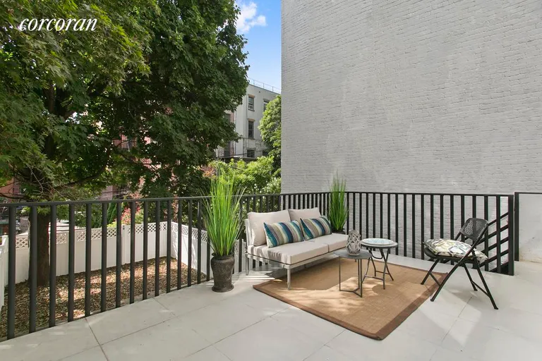 New York City Real Estate | View 284 Jefferson Avenue | Private Deck and Backyard | View 10