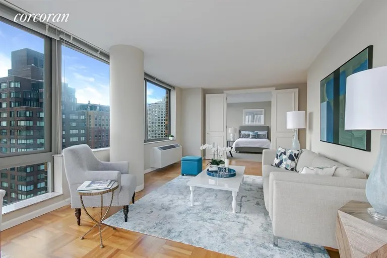 New York City Real Estate | View 111 West 67th Street, 30E | Living Room | View 3