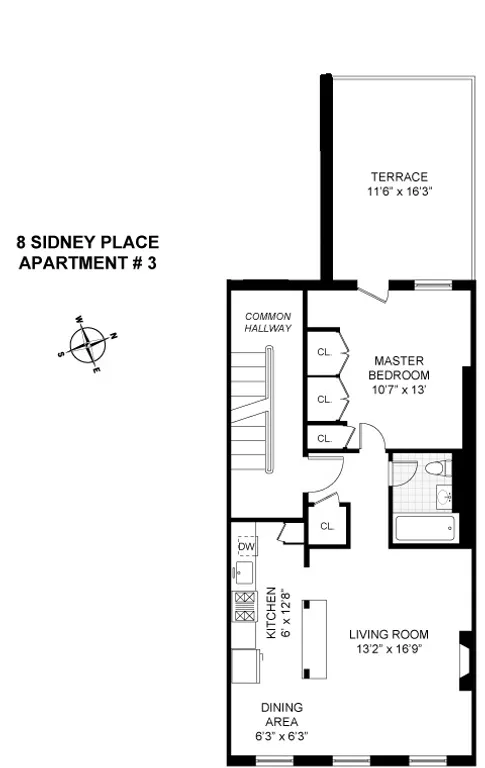 8 Sidney Place, 3 | floorplan | View 6
