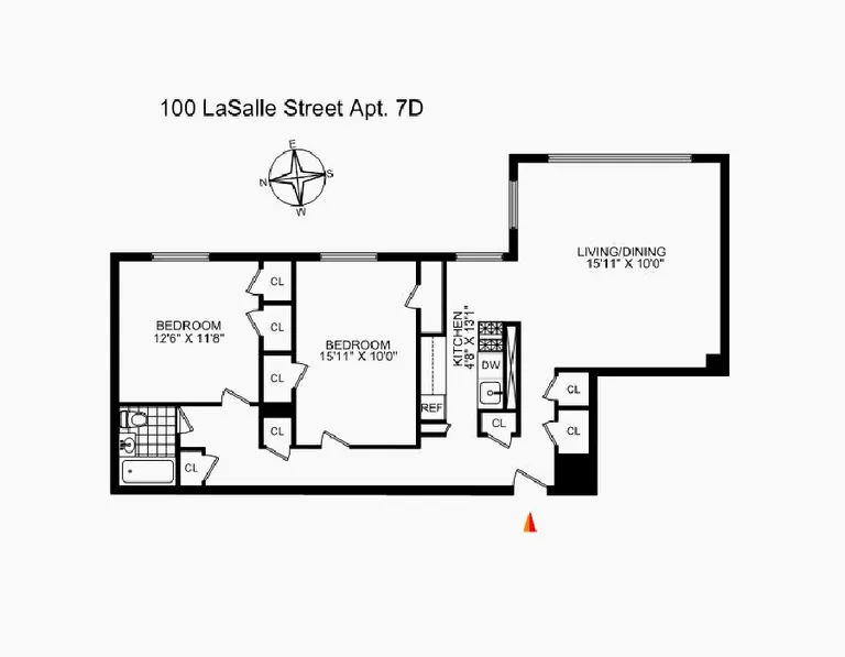 100 La Salle Street, 7D | floorplan | View 6