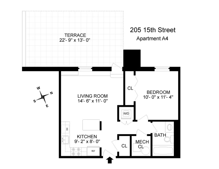 205 15th Street, A4 | floorplan | View 6