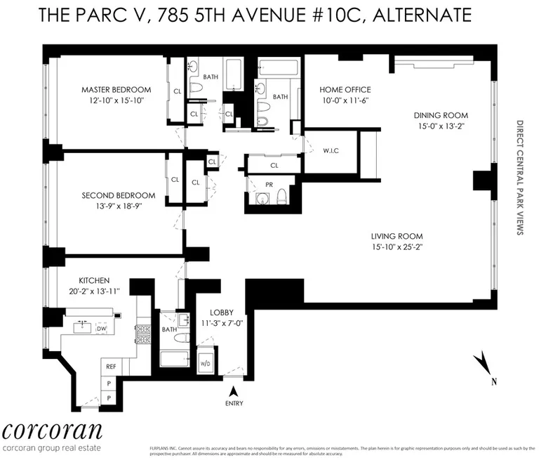 785 Fifth Avenue, 10C | floorplan | View 13