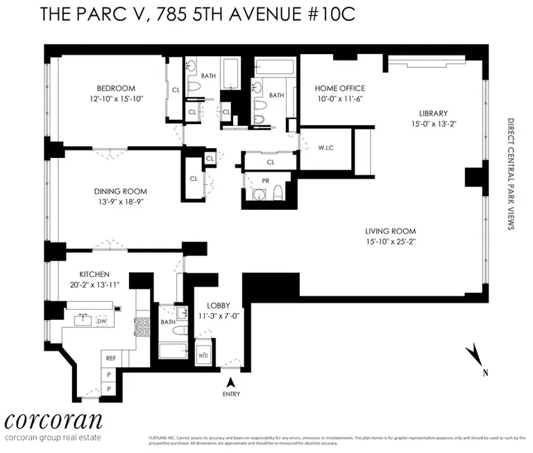 785 Fifth Avenue, 10C | floorplan | View 12
