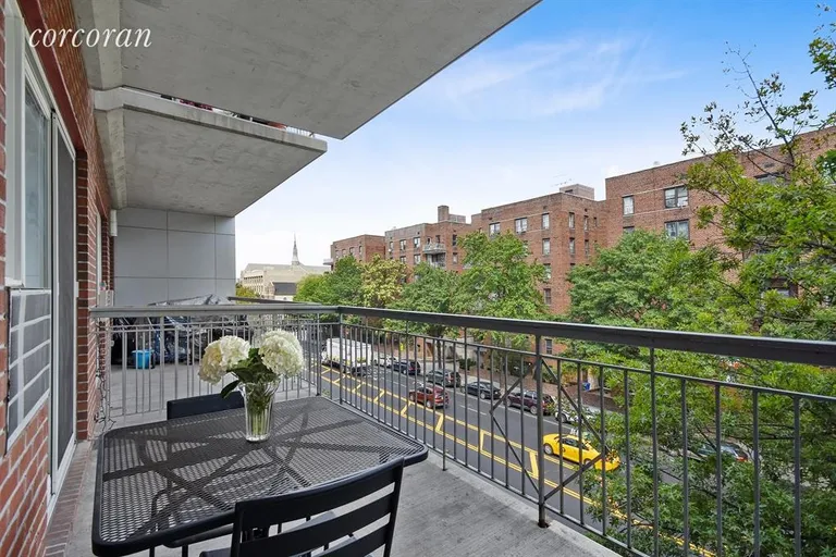 New York City Real Estate | View 1138 Ocean Avenue, 4F | Terrace with tree top views | View 7