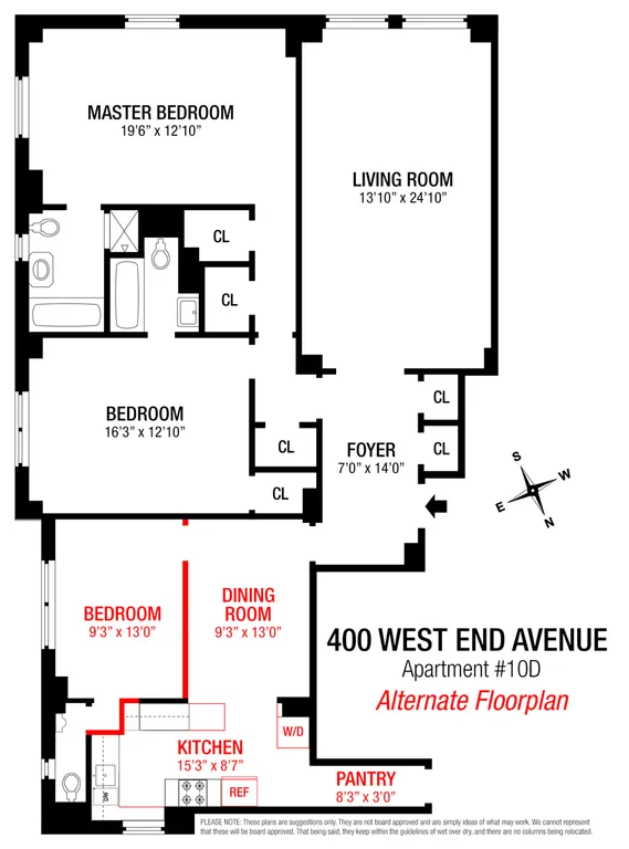 400 West End Avenue, 10D | floorplan | View 22
