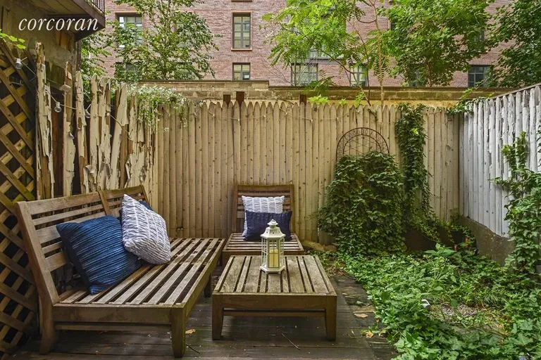 New York City Real Estate | View 211 Thompson Street, GLB | Outdoor garden patio | View 6