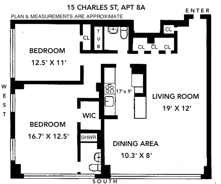 15 CHARLES STREET, 8A | floorplan | View 7