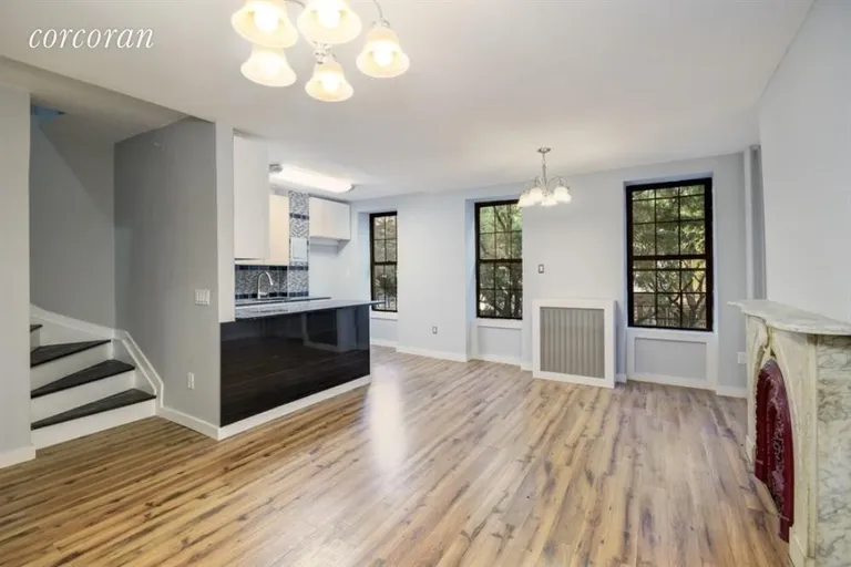 New York City Real Estate | View 379 Gates Avenue | Open and airy kitchen /living Room | View 11