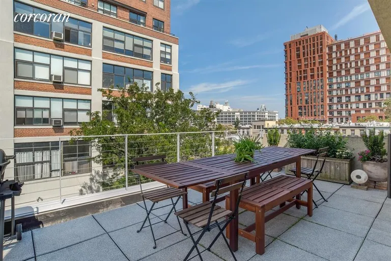 New York City Real Estate | View 543 Dean Street, 4 | 180 sf NE'erly terrace w/afternoon shade | View 12