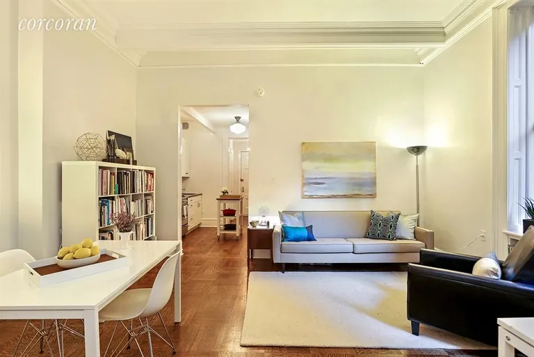 New York City Real Estate | View 292 Riverside Drive, 2C | Kitchen / Living Room | View 2
