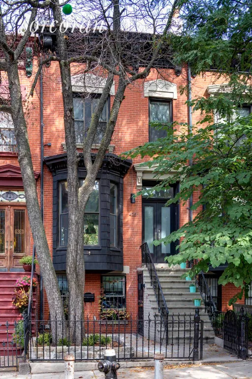 New York City Real Estate | View 425 10th Street | Charming treelined 10th st with great front garden | View 2